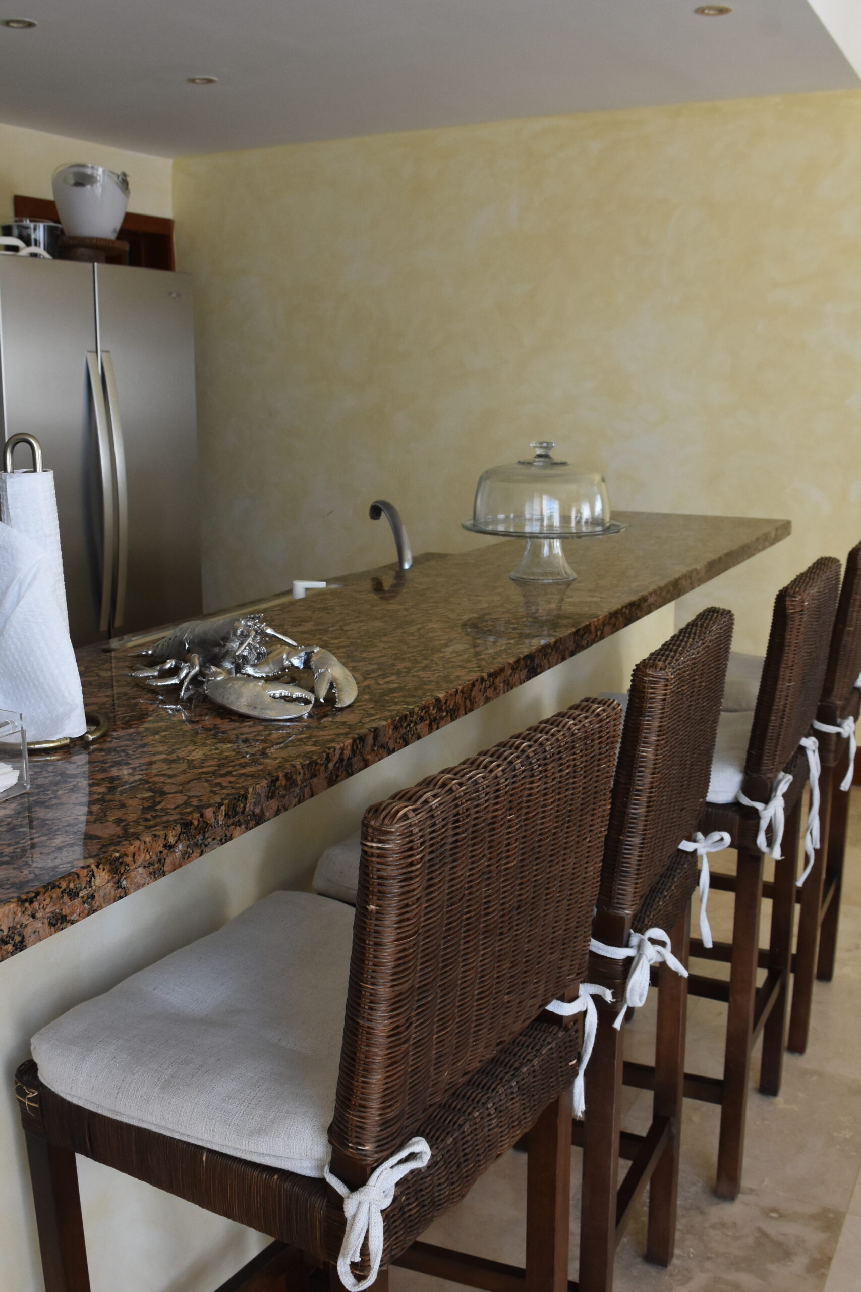 Kitchen seating.