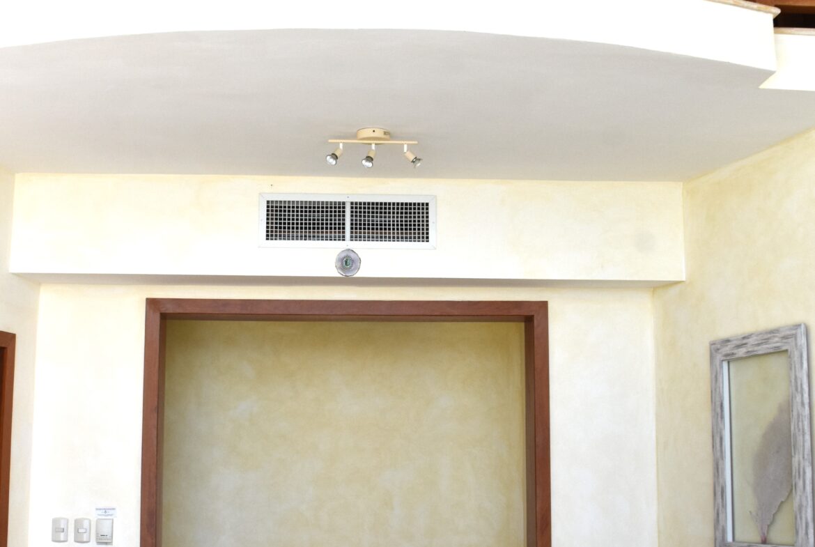 View of inside balcony.