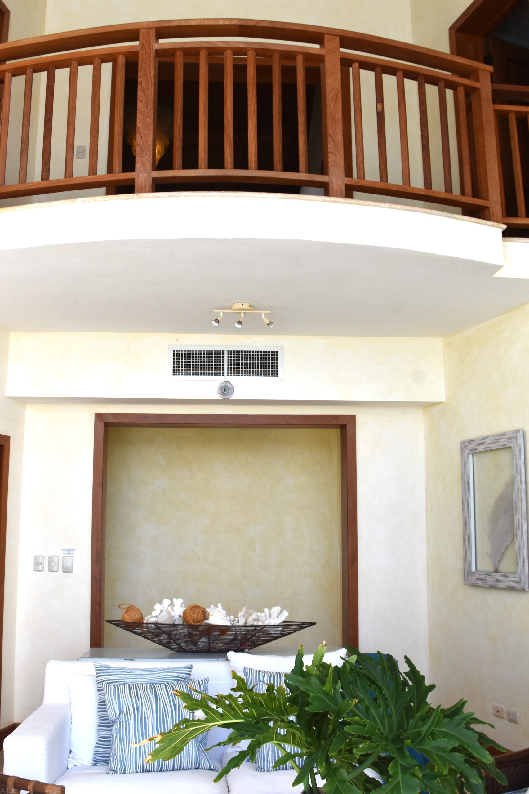 View of inside balcony.