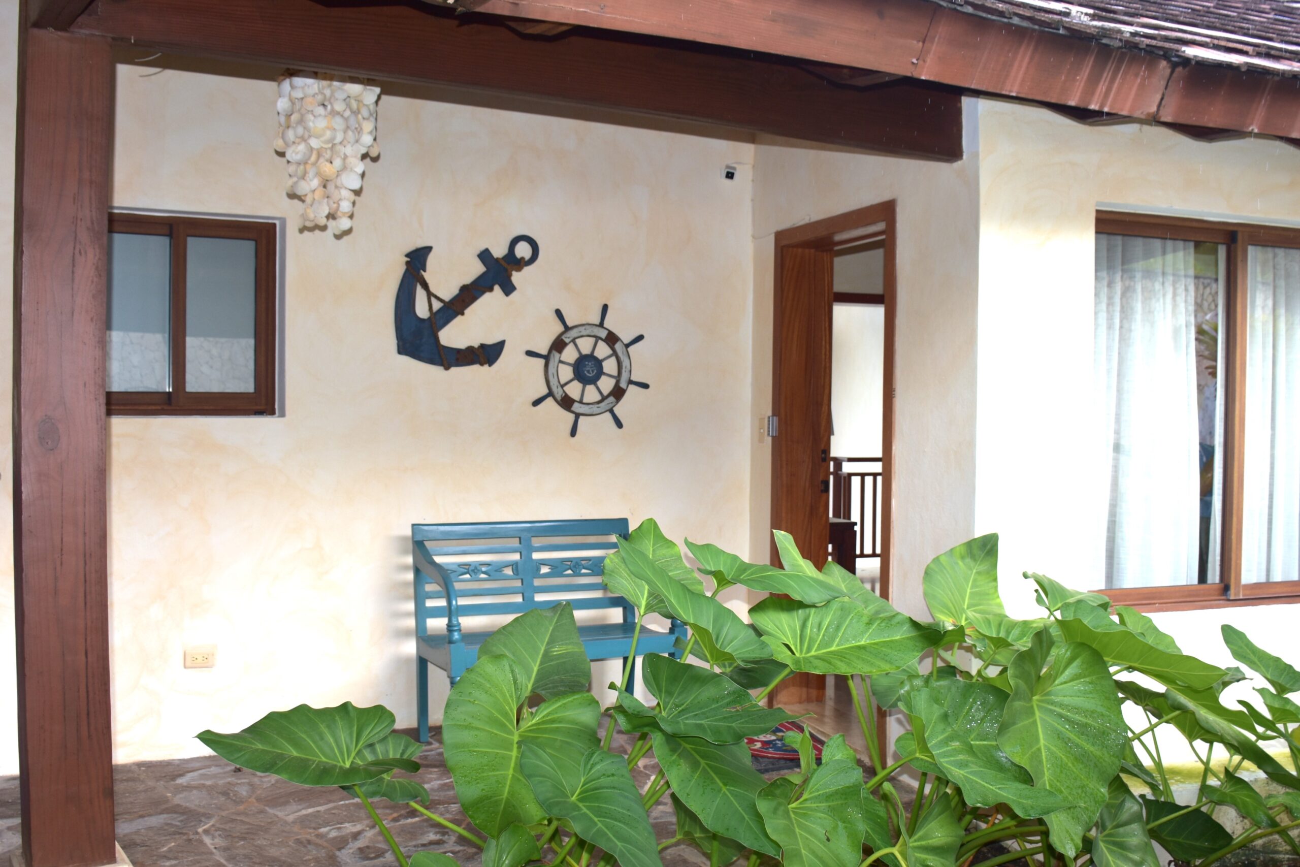 Outside front entrance.