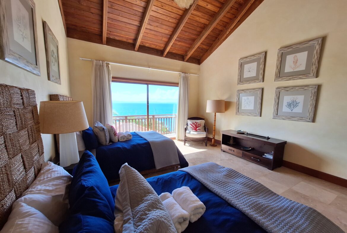 Wide angle of upstairs bedroom two.