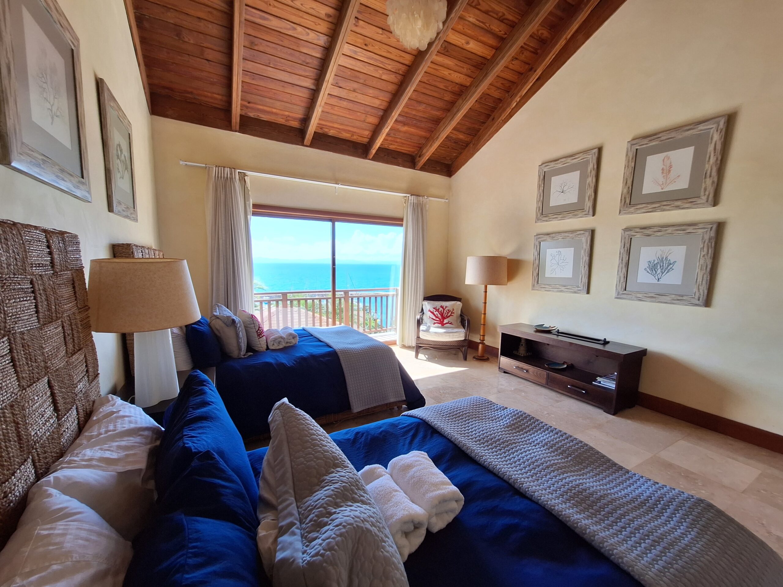 Wide angle of upstairs bedroom two.
