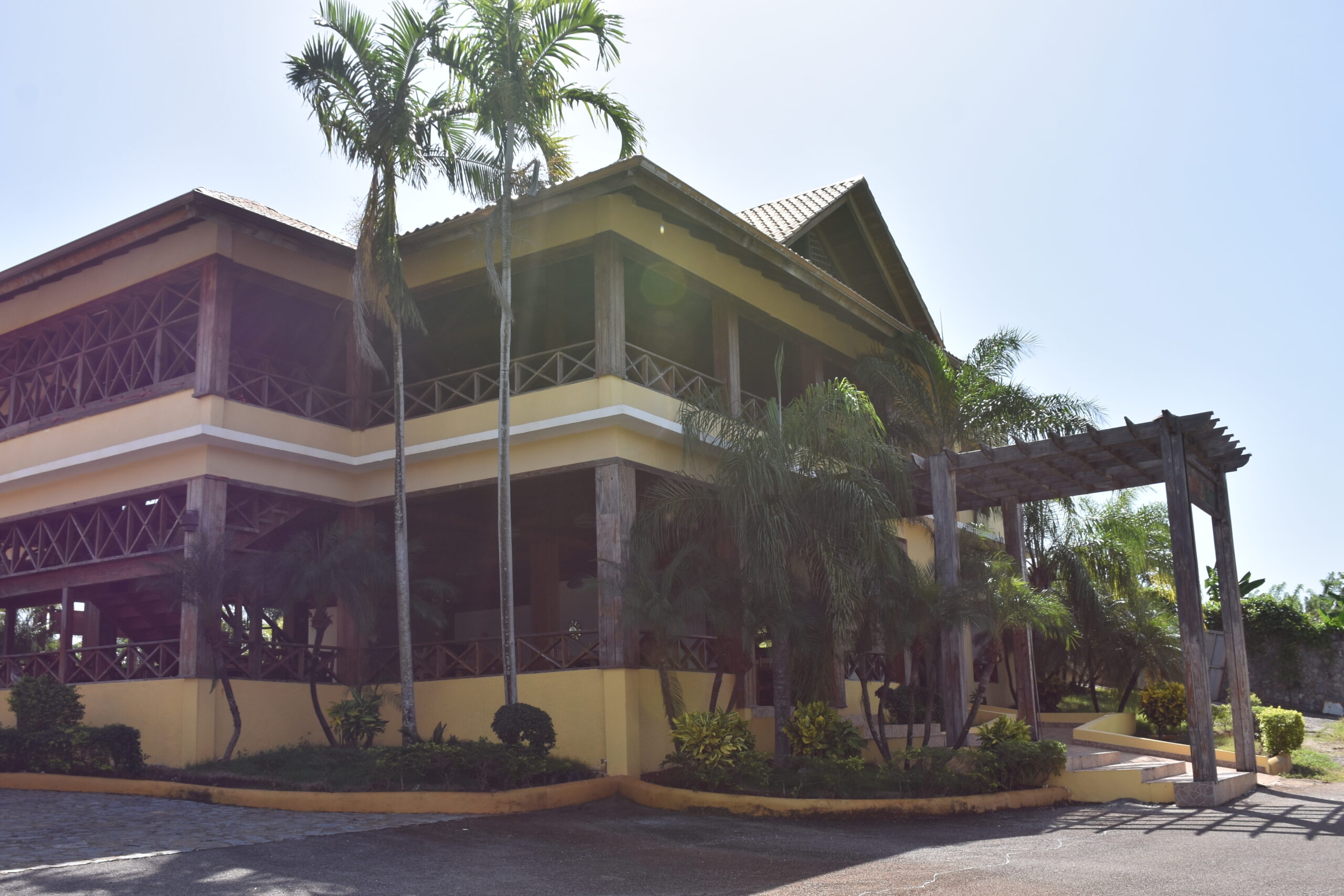 Exterior banquet building.