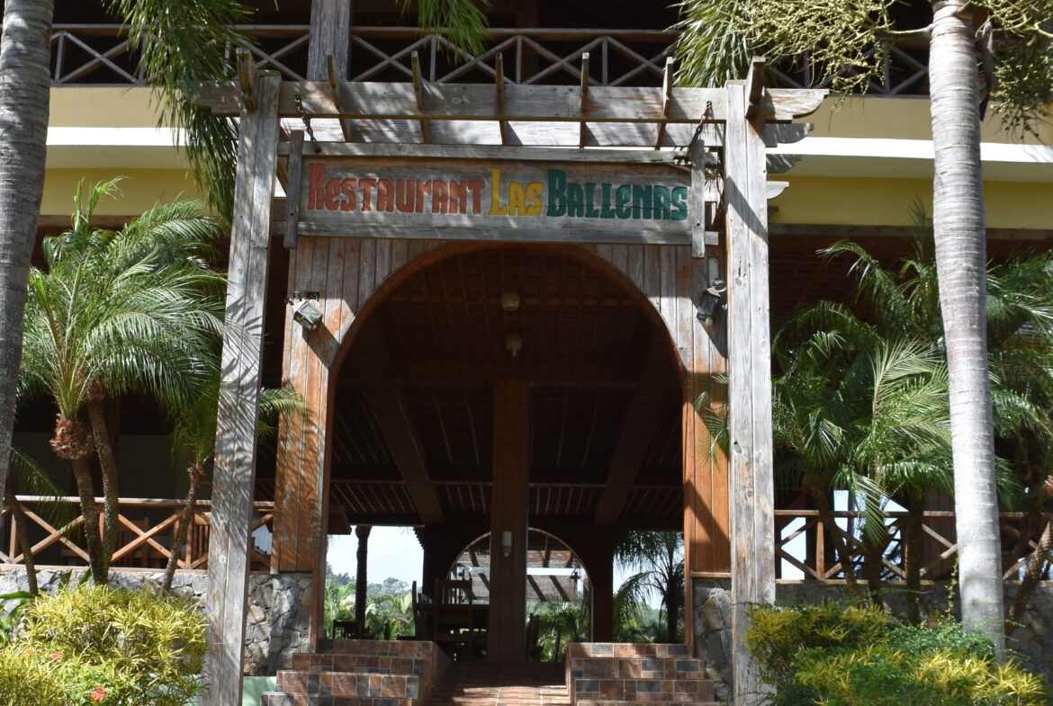 Entrance to banquet building.