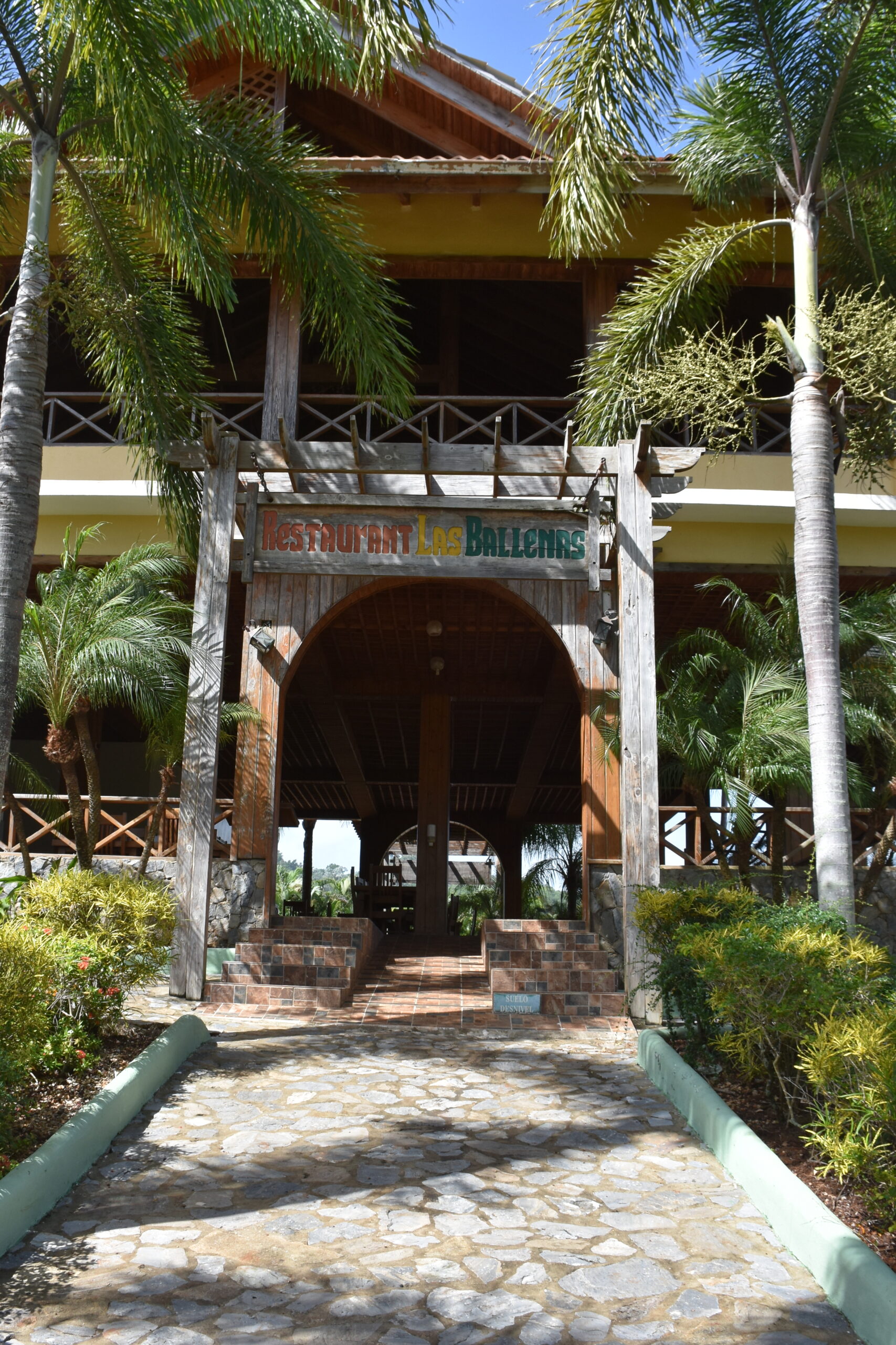 Entrance to banquet building.