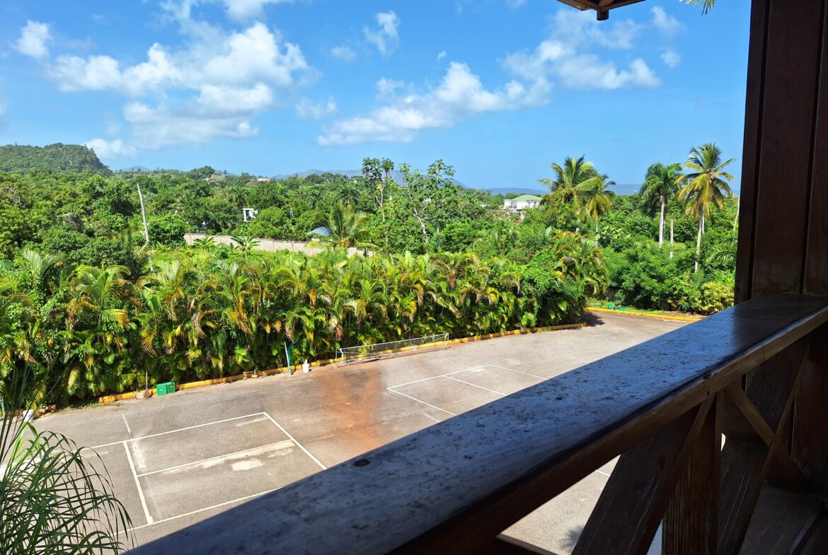 View from upstairs banquet facility.