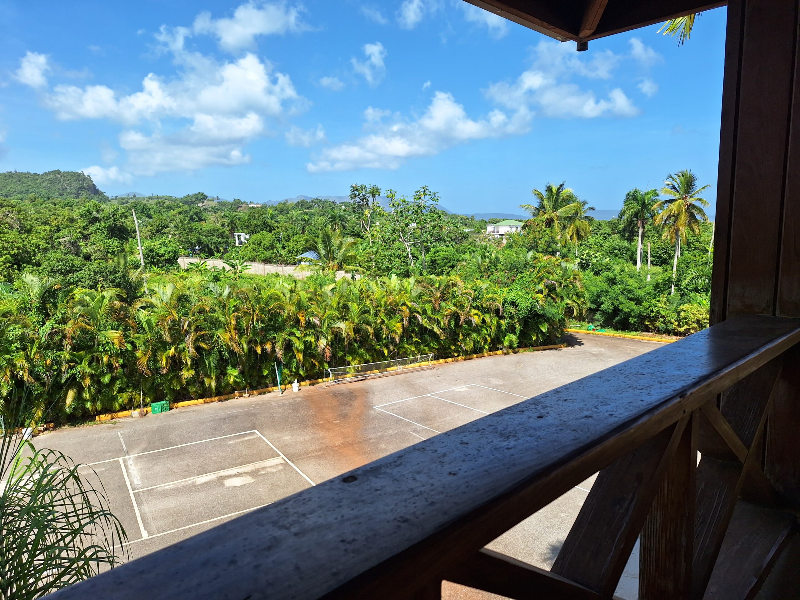 View from upstairs banquet facility.